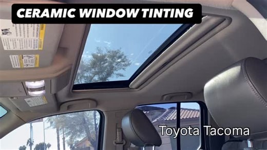 SunTek CIR (CeramicIR) tint application on a 24 Toyota Tacoma - 15% on front doors, 35% rear doors, and 35% on the sunroof. Call/text ProLine Window Tint in Chandler, AZ for expert ceramic tinting for your vehicle. #suntektint #gilberttint #chandlertinting | ProLine Window Tint