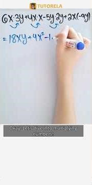 Simplifying Algebra: 6x×3y + 4x² - 10y² Solution #Math #AlgebraicExpressions