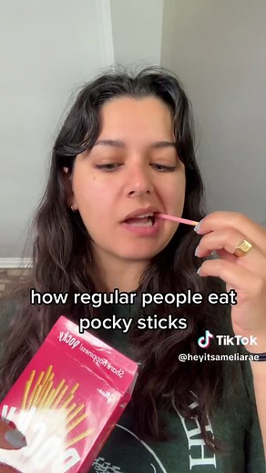 How to Eat Pocky Sticks the Right Way