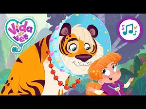 Koa’s Custom Cone Song | @VidaTheVet Music Video 🎶 | Animal Cartoons for Kids #animals #Song #tiger