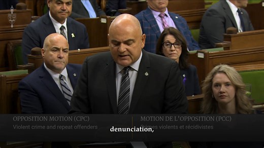 Today I presented our first Opposition Day motion: “Three Strikes and You’re Out.” After a decade of Liberal soft-on-crime policies, violent crime is up 50%. Dangerous offenders get house arrest. Repeat criminals are back on the streets within hours. Our plan is simple: stop giving violent offenders bail, probation, parole, or house arrest. Three serious convictions = 10 years behind bars. | Larry Brock