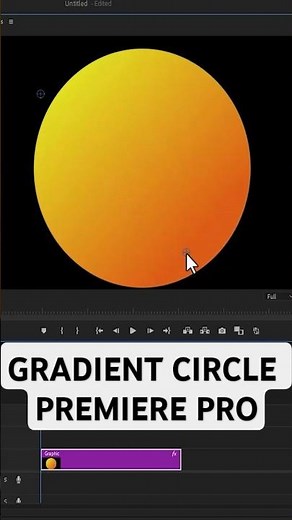 How To Create Gradient Circle In Premiere Pro