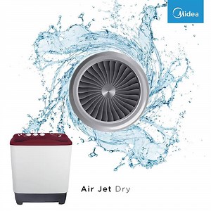 When it's laundry day, it's #Midea Washing Machine to the rescue! Its uniquely designed lid dries clothes super quickly by increasing the flow of air. #MakeYourselfAtHome with Midea's one-of-a-kind Air Jet Dry technology. | Midea
