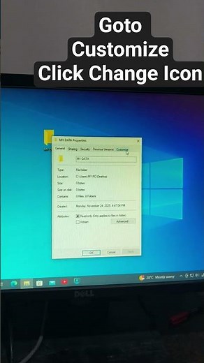 How to Change Folder Icon Easily windows #windows #tricks