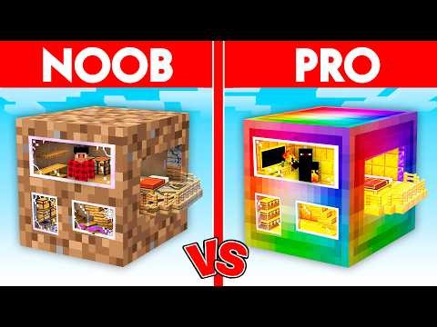 POOR vs RICH 1 Giant Block Battle in Minecraft