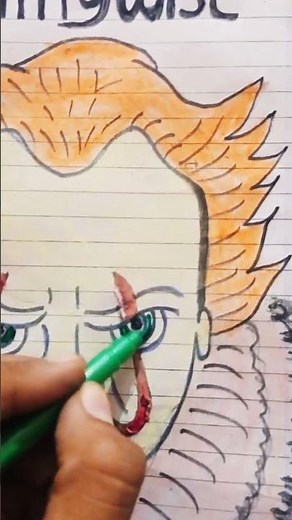 How to draw pennywise 😈 so easy