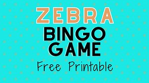 zebra bingo