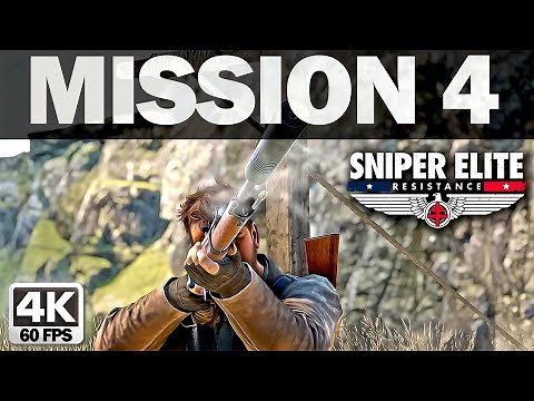 SNIPER ELITE RESISTANCE - Mission 4 Collision Course - Gameplay Walkthrough 4K 60FPS