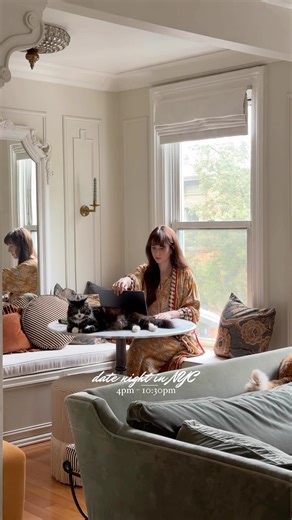 Mallory Fletchall | Reserve Home on Instagram: "I can confirm that my ideal date night involves a trip to the Met and seeing Pride and Prejudice in theaters 🥲 I love impromptu nights out like this. I slammed the computer shut for the day, used my new favorite @loccitane Almond Shimmering Body Oil (the scent is DIVINE) and ran out the door to meet David! I’ll be riding the high of seeing Mr. Darcy on the big screen for a while 🦢 #loccitanepartner"