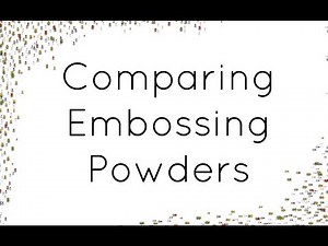 Comparing "white" embossing powders