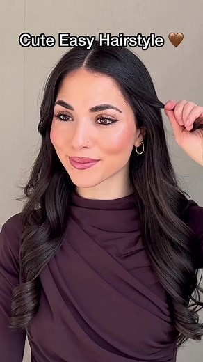 Simple and beautiful hairstyle 🤎✨ #hairstyles #simplehairstyle #explorepage #hair #easyhairstyle | Ayse Acun