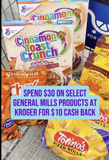 Earn $10 Cashback on General Mills Purchases at Kroger