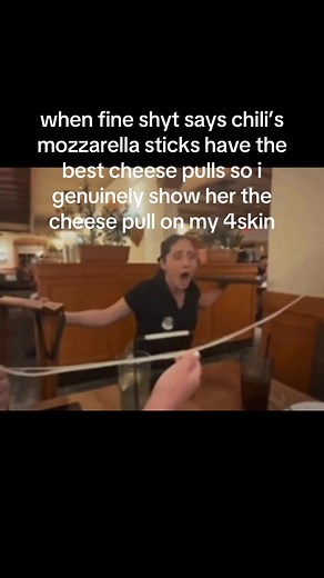 Hilarious Cheese Pulls with Mozzarella Sticks