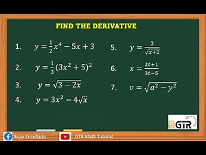Basic Differentiation - Differential Calculus