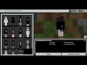 Minecraft Cosmetics Pack 10+ skins