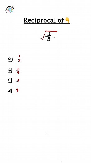 What is Reciprocal ❓🤔|| How to Calculate Reciprocal? #basic #maths #calculus Confused about reciprocals? ❓🤔 Learn what a reciprocal is and how to calculate it in seconds! Perfect for beginners. #basic #maths #calculus #shorts | KeMri Maths Tutorials
