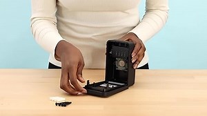 Burg-Wächter Schlüsseltresor mit 4-stelligem Zahlencode für außen und innen, magnetisch, beleuchtet, sicher, Wandmontage, Key Safe 60 L SB, Schwarz