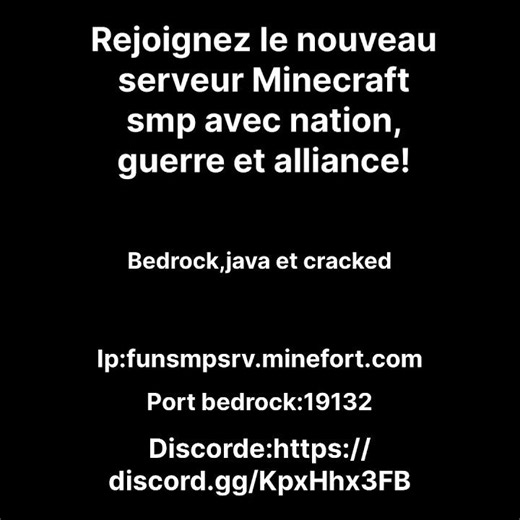 Tu veux rejoindre un serveur Minecraft#minecraftserver #minecraft #quebec #montreal #minecraftshorts
