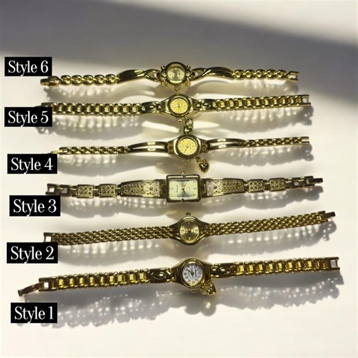 Vintage Women’s Gold Tone Watch | Ladies Bracelet Wristwatches | Retro Dress Watches and Jewelry Watch - Etsy