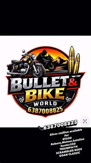 Bullet&bikeworld on Instagram: "(BULLET&BIKEWORLD) SILVER STALLION AVAILABLE CONTINENTAL GT650,INTERCEPTOR 650 REBORN,METEOR BATALIAN GOAN HUNTER TRIUMPH SCRAMBLER/400x #exhaust #viral #varanasi #bullet #explore"