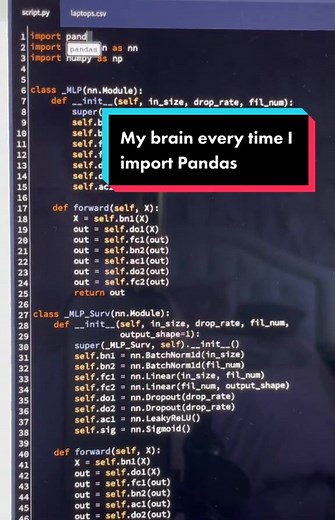 Being from Atlanta this song is in my head every time I import this package 🐼 #coding #cs #python #machinelearning #ai #stem #stemlife #sciencetok #