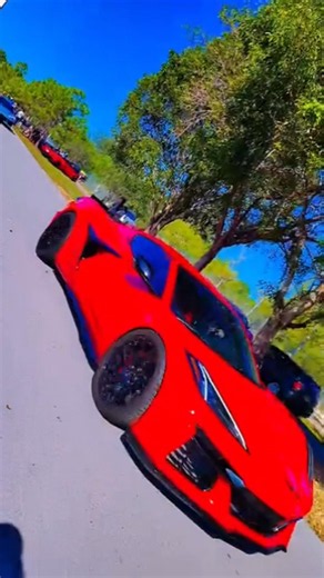C8 Z06 ‪@Chevrolet‬ Corvette in Red and Black at #carsandcoffee #miami Dec #2026 #automobile #fast