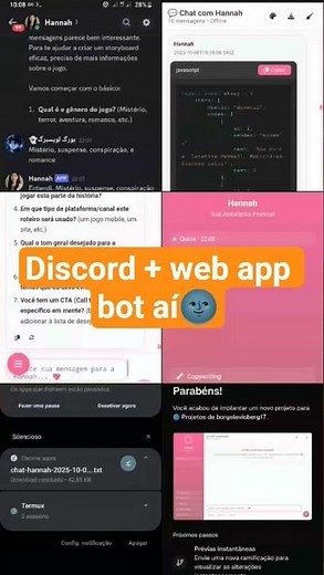 discord + web app bot AI