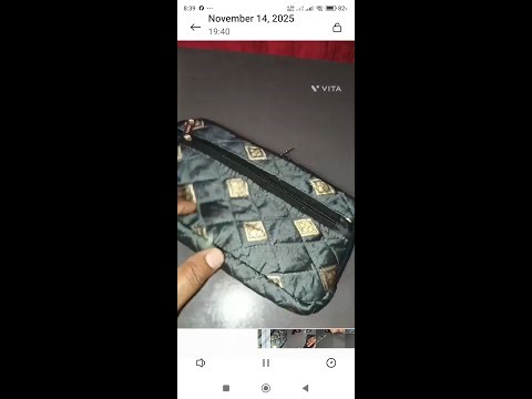 women hand purse making at home