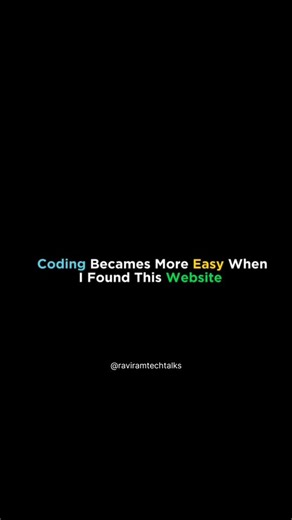 Ravi Ram on Instagram: "Want to improve your coding skills with real practice problems? 💻🔥 This website offers practice exercises across multiple programming languages — perfect for beginners, students, and working professionals who want to sharpen their skills step by step. From fundamentals to advanced topics, everything is structured to help you learn by doing, which is the fastest way to grow as a developer. 👉 Comment “WEBSITE” and I’ll send the link directly to your DM. 📌 Follow for mor