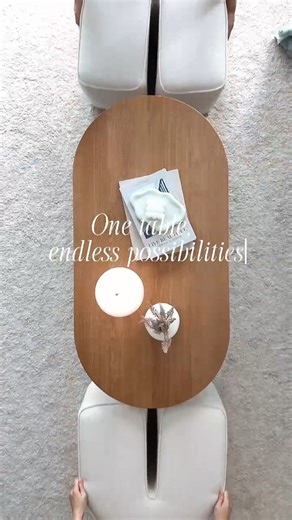 One table, so many roles. Spill-resistant for the wine nights, extra seats when the crew shows up, and yes—absolutely perfect as a footrest (we won’t tell). In the spotlight: Hugg Nesting Rectangular Coffee Table Photography: @homewithtohs | Castlery