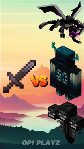 Netherite sword vs minecraft all mobs⚔️#shorts #viral #trending #video #minecraft
