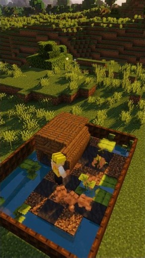 Es froscht im Tümpel #minecraft #minecraftshorts #minecraftbuilding