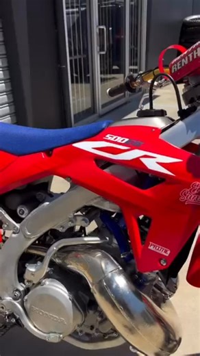 CR500ESR— custom-built, modernised, and engineered to be ridden. This is not a restored museum bike. This is a fully rebuilt CR500 with modern reliability, suspension, and braking — built for riders who want legendary power without 30-year-old problems. ✔ Fully rebuilt motor ✔ Modern suspension & brakes ✔ Custom frame colour, graphics & seat ✔ Built in Australia Only 2 builds available this quarter. 💰 Finance options available (approved buyers) 📩 DM “CR500” for pricing, build options & timelin