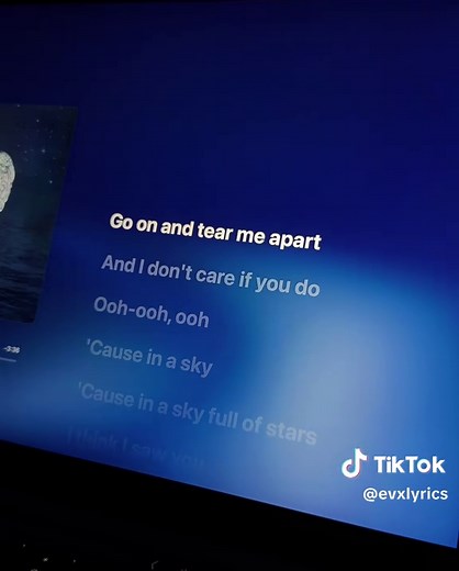 A Sky Full Of Stars lyrics karaoke — Coldplay lipsync