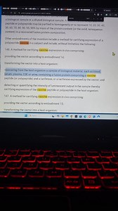 Fusion Proteins for Vaccine Expression Certification⁉️ (Scroll to the bottom of the patent overview for layman's terms explanation and the link to the patent..) US Patent 10,829,770 B2 describes a biotechnology invention that links a bioluminescent enzyme (luciferase, the kind of light-producing enzyme found in fireflies) to medically important proteins (like interferons or vaccine antigens) so they can be easily tracked and measured. In simple terms, the patent discloses genetic constructs that