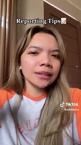 Mga Nakatutulong na Tip para sa Pagrereport