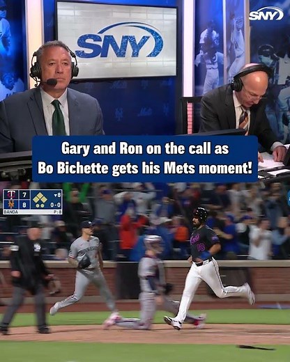 “Bo Bichette drives in three with a bases-clearing double!” Gare on the call as the Mets win🎙️