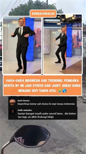 JOGET STRESS! 😭 Pembawa Berita NY Ngamuk Karena Gak Ada Indo 🇮🇩 #Lucu #Viral #Shorts
