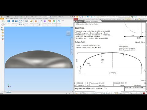 Create Dished Pressure Vessel With Autodesk Inventor || Membuat Dished Tangki dgn Autodesk Inventor
