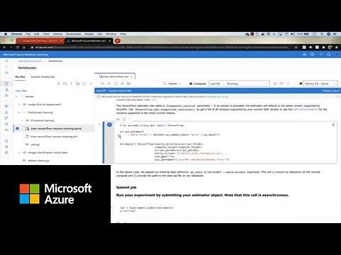How to model train on Kubernetes using AML