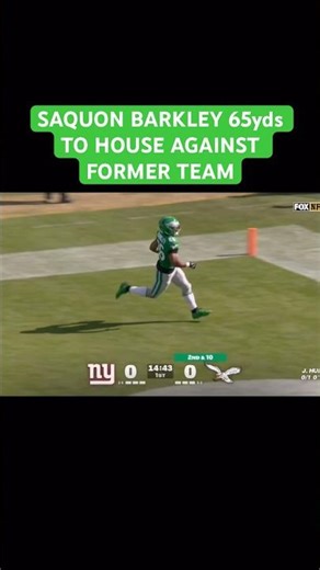 SAQUON SCORES 65yd TOUCHDOWN AGAINST FORMER TEAM