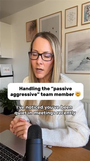 Claire Benjamin on Instagram: "Handling the “passive aggressive” team member… Ever found yourself in this type of situation? You’re trying to lead the conversation forward but the dynamic is stuck, reactive, and emotionally loaded. And despite your best intentions, you’re the one who ends up sounding frustrated. This is where influence slips. Not because you’re not a capable leader but because you’re unintentionally operating from the wrong communication zone. It’s easy to fix this by becoming a