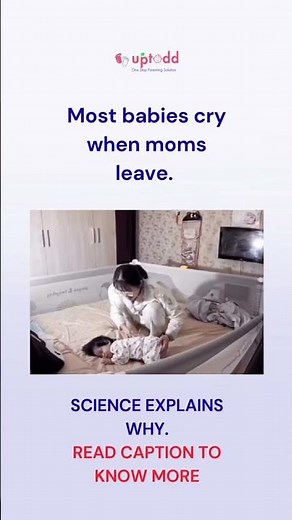 Why Babies Cry When Mom Leaves 🤍 | Separation Anxiety Explained for Parents #parentingtips #newborn