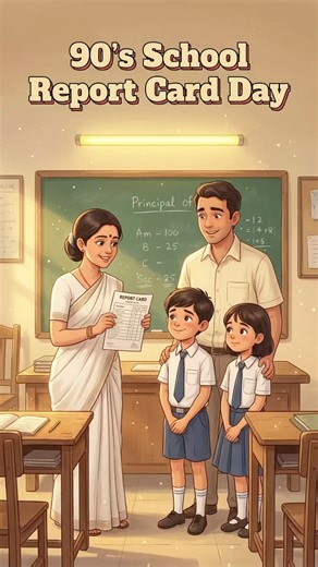 90’s Report Card Day – Every Indian Kid’s Biggest Fear #90skids #90snostalgia #childhoodmemories