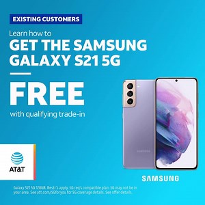 20K views · 267 reactions | You’re with us and we’re for you. All AT&T customers can get the Samsung Galaxy S21 5G for FREE with trade-in. | AT&T | Facebook