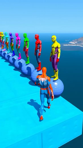GTA 5 Spider-Man Ragdoll Fight Challenge