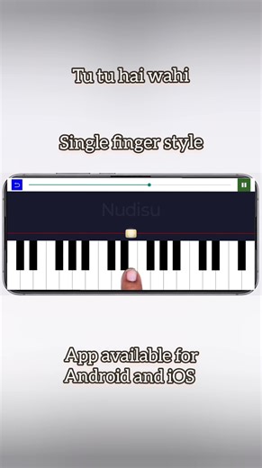 Tu tu hai wahi | Easy keyboard tutorial , Old bollywood song #viralvideoshorts #popularsong