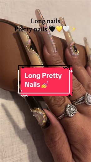 Long Pretty nails 💅 #longnail #trending #fyp #nail #nailart
