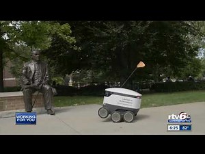 Robots now delivering food across Purdue's campus