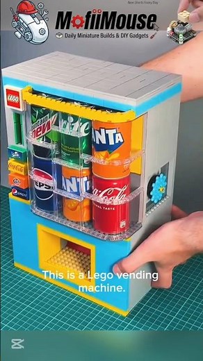 This Working LEGO Soda Machine has an Actual Coin Slot! 🪙🛠️ #legotok
